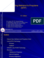 Converting Methanol To Propylene (MTP) : M. Daftari