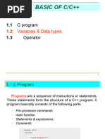 Chapter 1 - BASIC OF C - VARIABLE