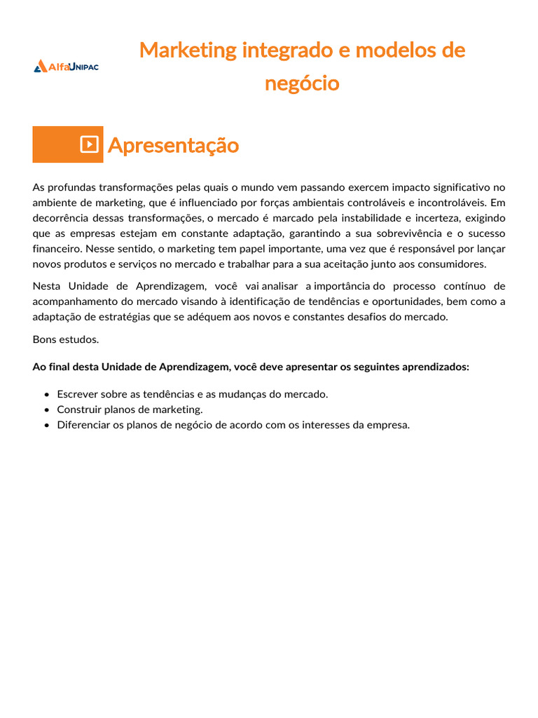 Plano de Marketing e Tendências de Mercado | PDF | Marketing ...
