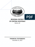 Regional District of Central Kootenay Financial Statements For 2017