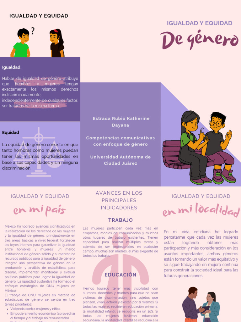 Promoviendo la Igualdad de Género Infantil | PDF | Igualdad de género ...
