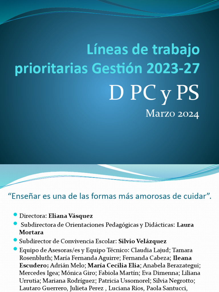 Lineas Prioritarias 2024 Inicio | PDF | Democracia | Ideologías políticas