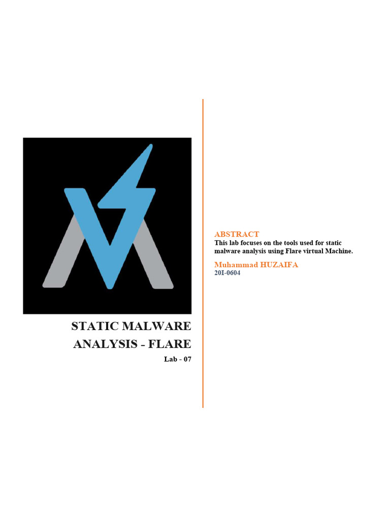 Static Malware Analysis with FLARE Lab | PDF | Malware | Computer ...