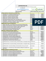 Cash Price - Pharma & Consumables