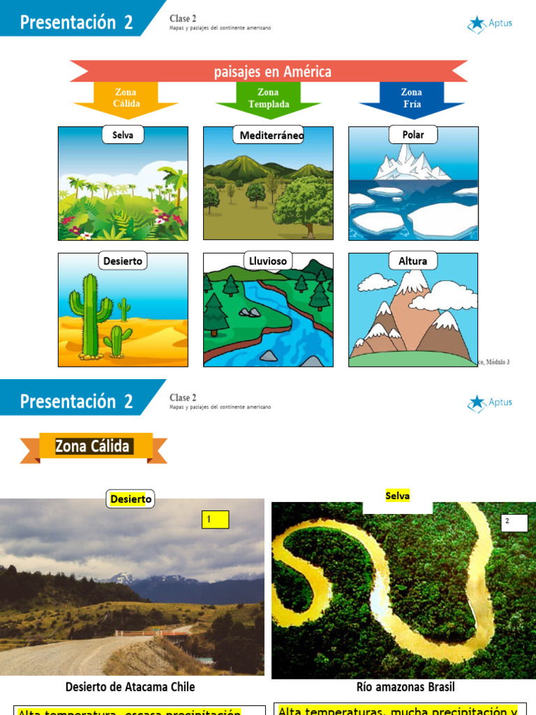Paisajes de America | PDF | Clima templado | Desierto