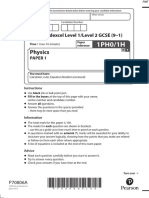 June 2022 QP - Paper 1 (H) Edexcel Physics GCSE