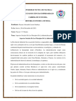 Aspectos Sociales de Los Principios de La Industrialización. (Investigacion Individual) .