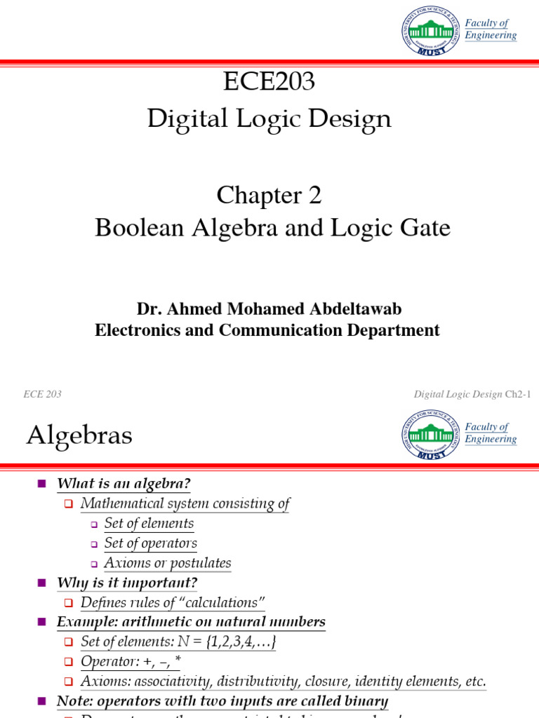Chapter - 2 - Boolean Algebra and Logic Gates-Part - 2 | PDF | Boolean ...