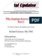 Loose Implant Screws-Part 1