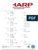 Worksheet 1 Memorandum Patterns Sequences and Series Grade 12 Maths