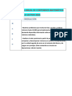 Distribuciòn Anual de Contendios Matemàtica