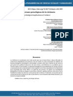 Implicaciones Psicológicas de La Violencia Artículo 2023 LATAM Revista Latinoamericana de C Sociales y Humanidades