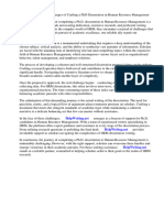 PHD Dissertation Topics in Human Resource Management