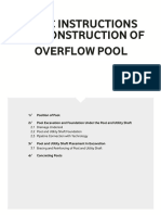 Basic Instructions For Construction of OVERFLOW POOL