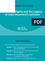 Student Activities Disability Rights and The Legacy of Judy Heumann's Activism