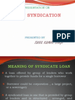 Loan Syndication: Sunil Kumar Singh