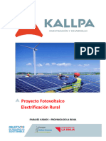 Proyecto Fotovoltaico Electrificación Rural 