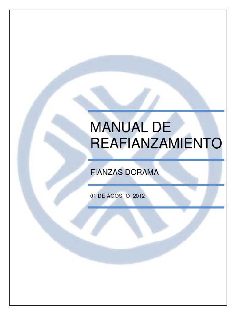 Manual de Reafianzamiento Fianzas Dorama | PDF | Reaseguro | Póliza de ...