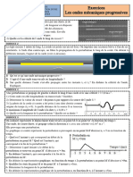 Exercices 1 Ondes Mécaniques Progressives