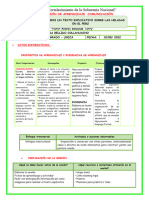 Sesion de Comunicaciòn - Miercoles 10 - Redactamos Un Texto Explicativo Sobre Las Heladas