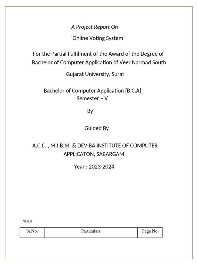 Online Voting System | PDF | Php | Security