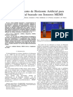 Desenvolvimento de Horizonte Artificial para Aviacão Geral Baseado em Sensores MEMS, Iscold.