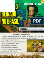 8º Ano - Primeiro Reinado 01