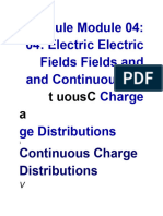 Módulo 4. Campos Eléctricos y Distribuciones de Carga Continua