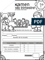 Examen Primer Grado-Segundo Trimestre III