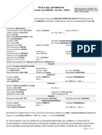 Título Del Automotor (Decreto Ley 6582/58 - Ley Nro. 14467) : Oblea M.E.y F.P.N°31/14 Nro.