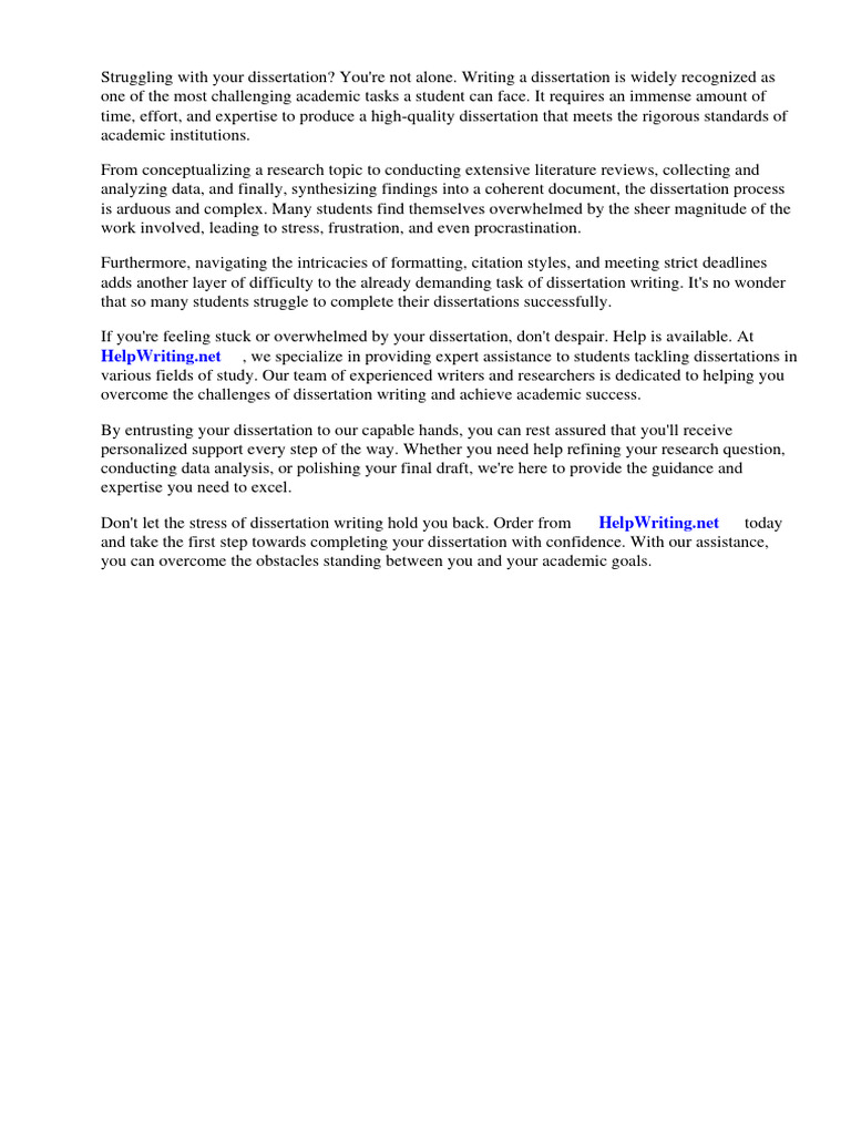 Expert Dissertation Writing Help | PDF | Thesis | Social Media