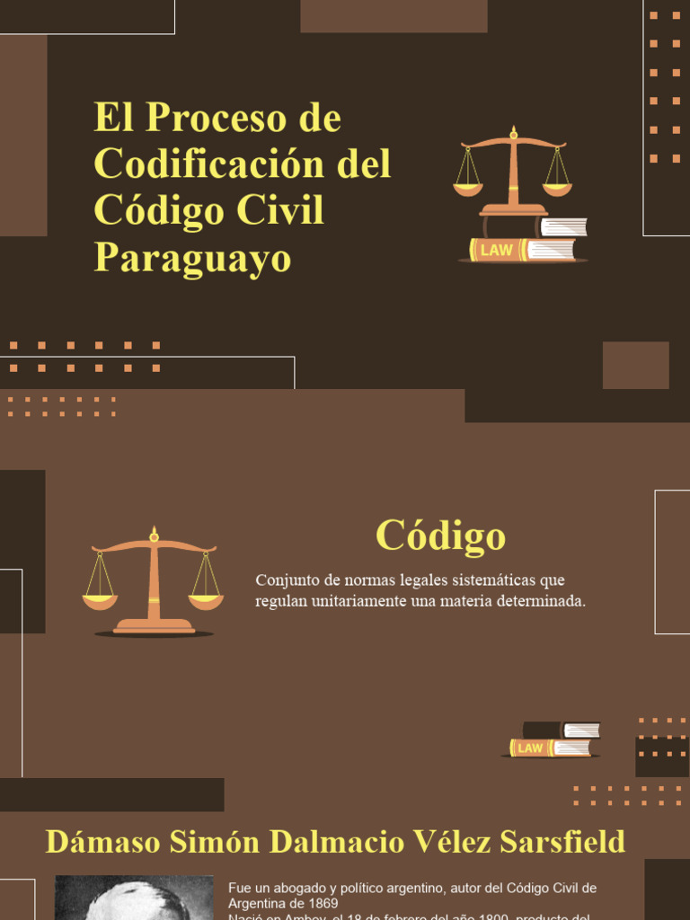 Proceso de Codificación del Código Civil Paraguayo | PDF | Gobierno ...
