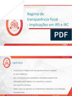 Apresentacao - Regime de Transparencia Fiscal