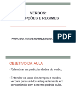 Aula 5 - Verbo Acepções e Regimes