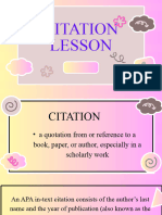 Citation Lesson