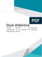 Tecnicas y Procedimientos Profesionales en La Proteccion de Personas Instalaciones y Bienes