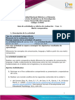 Guía de Actividades y Rúbrica de Evaluación - Fase 1 - Matriz Comparativa