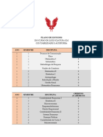 PLANO de ESTUDOS Contabilidade e Auditoria Final