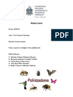 Aspectos Ecológicos de La Polinización