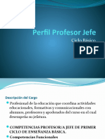 Perfil de Competencias Profesor Jefe