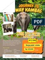 Hijau Kuning Flyer Promosi Wisata Edukasi Kebun Binatang
