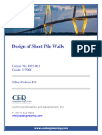 G05-001 - Design of Sheet Pile Walls - US