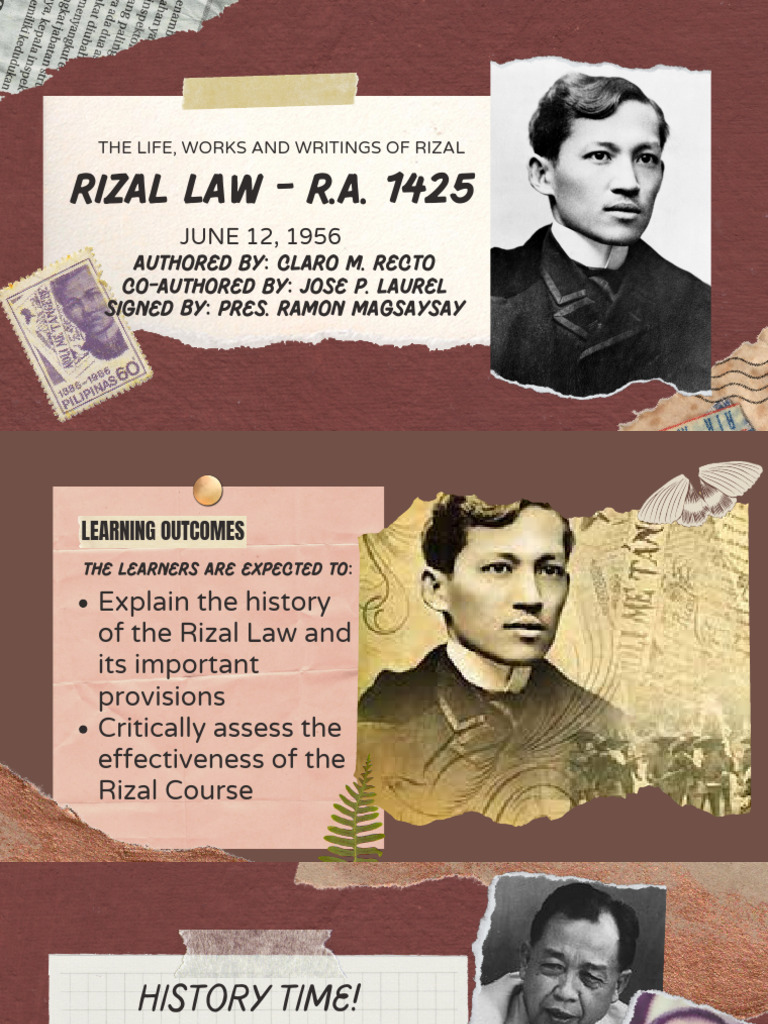 Overview of the Rizal Law (R.A. 1425) | PDF