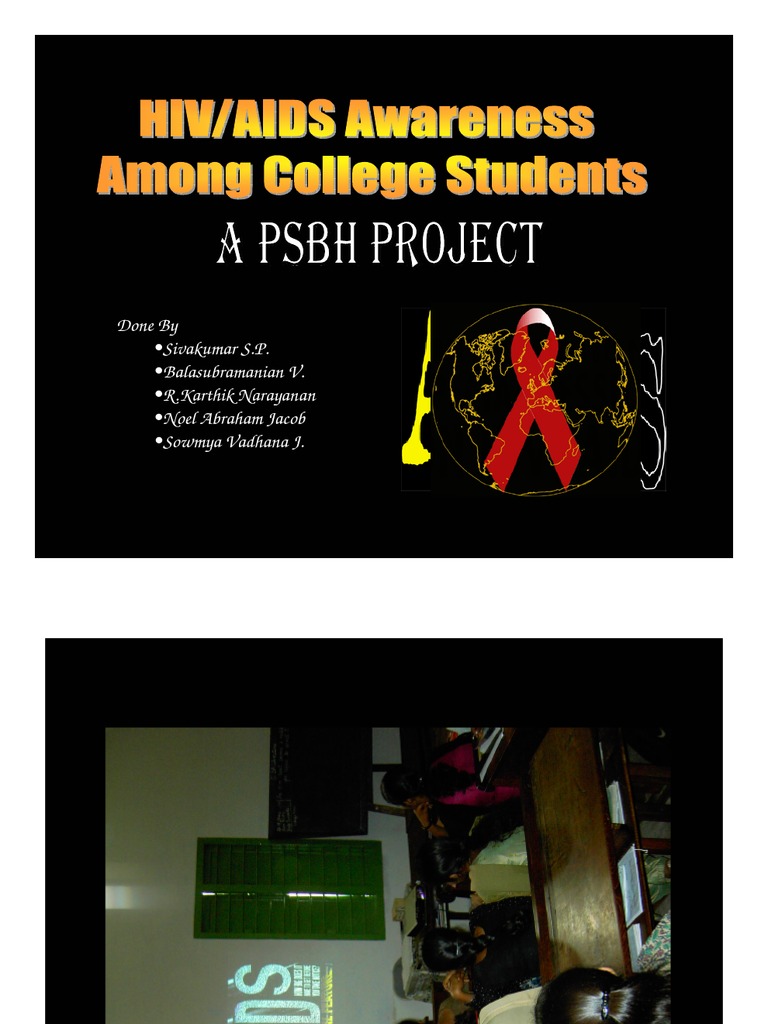 Hiv Aids Awareness Among College Students | Hiv/Aids | Infection
