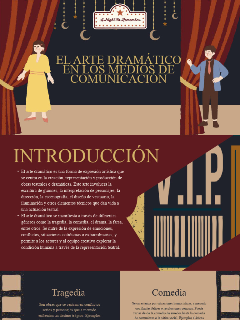 Arte Dramático en Medios de Comunicación | PDF | Teatro | Tragedia