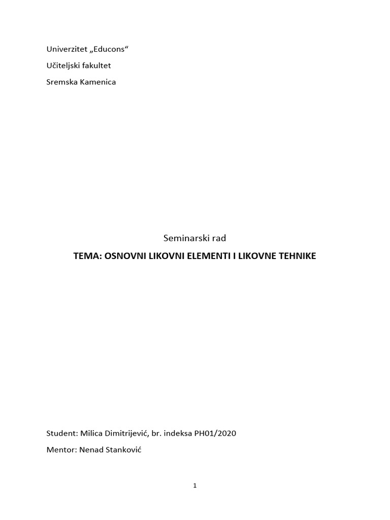 likovna umetnost | PDF