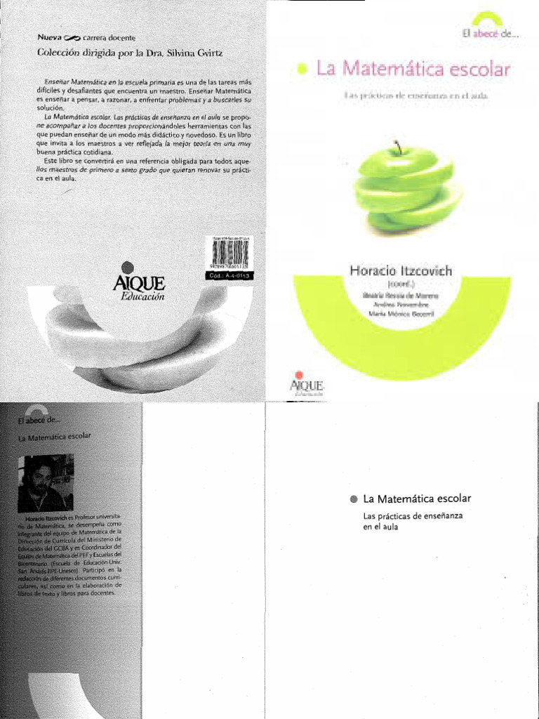 La Matematica Escolar - Manzanita | PDF | Matemáticas | Enseñando