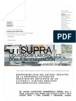 Responsabilidad Del Estado. Registro de La Propiedad Automotor. Registración Deficiente de Un Automóvil Hurtado Mediando Documentación Apócrifa