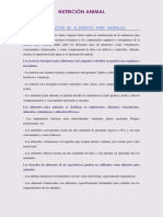 Clasificación de Alimentos para Animales.