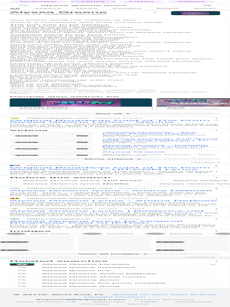 alyssa greene lyrics Google Search PDF